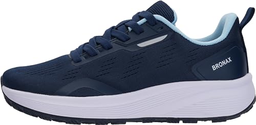 BRONAX Women's Wide Toe Box Road Running Shoes | Wide Athletic Tennis Sneakers with Rubber Outsole