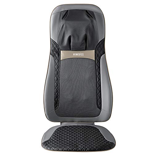 HoMedics Back Massager with Heat, Shiatsu Elite II Heated Neck and Back Massage Cushion. 3 Different Massage Styles and 3 ...