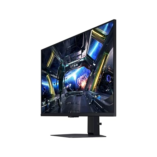 Samsung 32” Odyssey G7 (G70D) 4K UHD IPS 144Hz 1ms(GtG) Smart Gaming Monitor, G-Sync Compatible, AMD Freesync Premium, Vivid Colors, Adjustable Stand, Black Equalizer, LS32DG702ENXZA