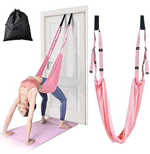 Waist Back Leg Stretch Strap/Yoga Fitness Band, Leg Stretching Assist Trainer, Yoga Stretcher, Back Bend Split Inversion S...
