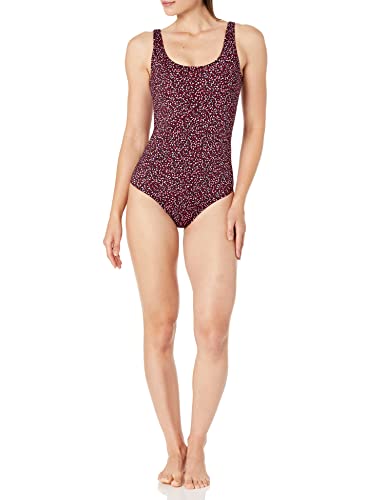 Amazon Essentials Women's One-Piece Coverage Swimsuit (Available in Plus Size)