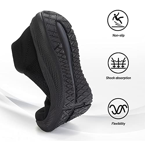SHULOOK Womens Slip on Walking Shoes Comfort Lightweight Breathable Sock Shoe Non-Slip Mesh Casual Fashion Tennis Running ...