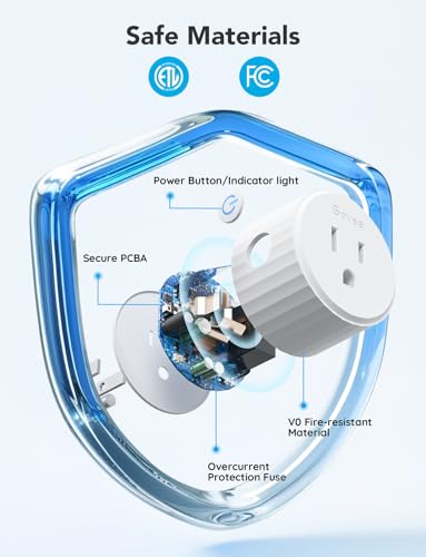 Govee Smart Plug, WiFi Plugs Work with Alexa & Google Assistant, Smart Outlet with Timer & Group Controller, WiFi Outlet f...
