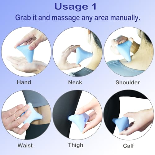 AmazCare Trigger Point Massage Ball, Manual Massager Tool for Muscle Knot Deep Tissue Relief Myofascial Release Physical T...