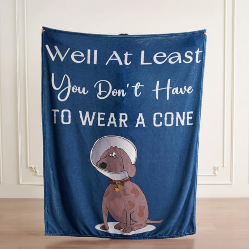 Lussena Thinking of You Gifts for Women Men – Get Well Blanket 50x60 Inch, Navy Flannel Comfort Blanket, Sympathy Throw fo...