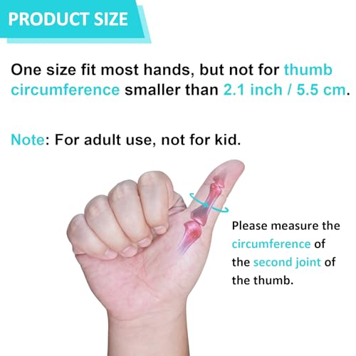 Trigger Thumb Splint - Thumb Spica Support Brace Stabilizer for Pain, Sprains, Arthritis, Tendonitis (Right Hand or Left H...