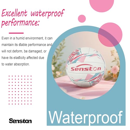 Senston Soft Volleyball Official Size 5 - Beach Volleyball for Indoor/Outdoor Play/Entertainment