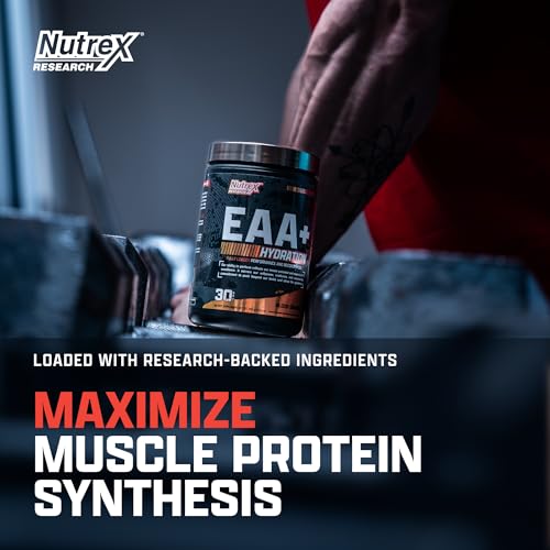 Nutrex Research EAA Hydration | EAAs + BCAAs Powder | Muscle Recovery, Strength, Muscle Building, Endurance | 8G Essential...