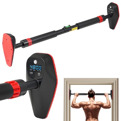 Pull Up Bar for Doorway, Door Frame Chin Up Bar without Screw Exercise Bars for Home Workouts Strength Training Adjustable...