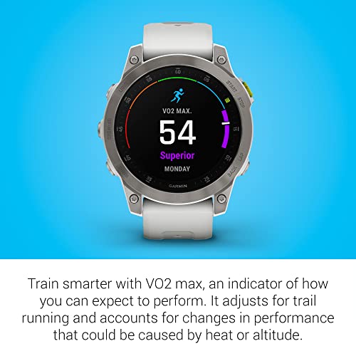 Garmin Epix Gen 2, Premium Active Smartwatch, 47 mm (White Titanium) - (Renewed)