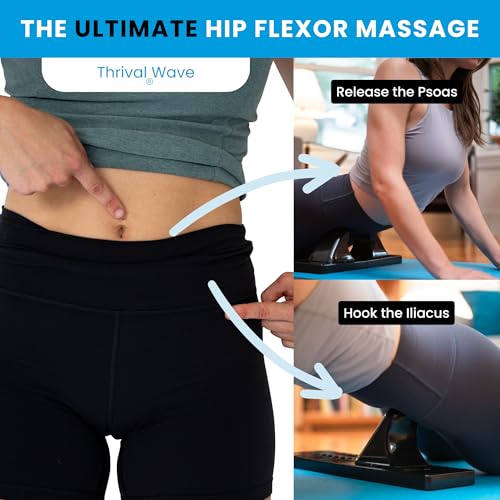 Thrival Wave - Fully Adjustable Psoas Muscle Release Tool for QL, Hip Flexor, Back, Hamstring, Glute, Iliacus, and Neck Pa...