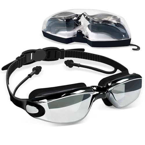 Airoads Shortsighted Swim Goggles Nearsighted Swimming Goggles Leakproof Anti Fog Swimming Goggles for Adult Men Women Youth