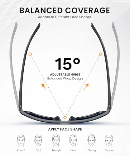 CIFOYA Sunglasses-Men Polarized Mens Sunglasses: Classic Women Sun Glasses UV Protection for Fishing Driving Golf 5PACK