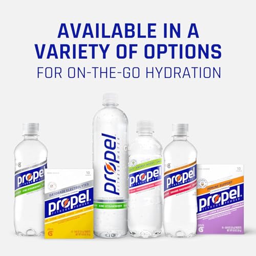 Propel Electrolyte Enhanced Water Drink Mix Powder Packets, Kiwi Strawberry Variety Pack, Zero Calorie & Zero Sugar Hydrat...