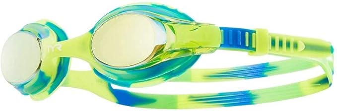 TYR Swimple Metallized Kids' Mirrored Swimming Goggles for Training and Recreation - Anti-Fog, UVA/UVB Protection