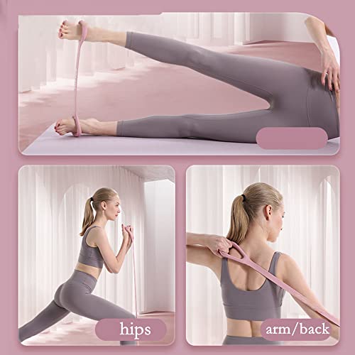 Kvittra Figure 8 Resistance Band, Arm Back Shoulder Exercise Elastic Rope Stretch Fitness Band, Foot, Leg, Hand Stretcher,...