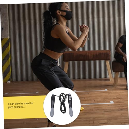 PRETYZOOM Smart Counting Skipping Rope for Adults Portable Lightweight Fitness Training Tool with Digital Counter Outdoor ...