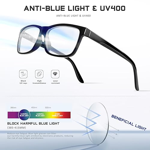 AIMISUV 5 Pack Reading Glasses for Women Men Blue Light Blocking - UV Filter Computer Readers,Anti Eyestrain Eyeglasses