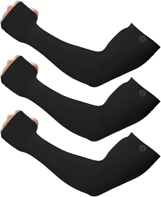 SHINYMOD Arm Sleeves for Men Women UV Sun Protection Compression Arm Warmer Tattoo Cover Up, Sports Golf Cooling Sleeves