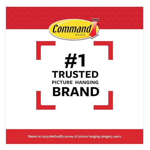 Command 20 lb X-Large Picture Hanging Strips, 8 Pairs White Command Strips Heavy Duty Picture Hanger