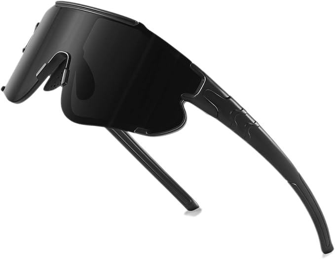 Fanshen Polarized Sports Sunglasses for Men Women, Baseball Softball Sun Glasses for Youth Womens Cycling, Running, Mounta...
