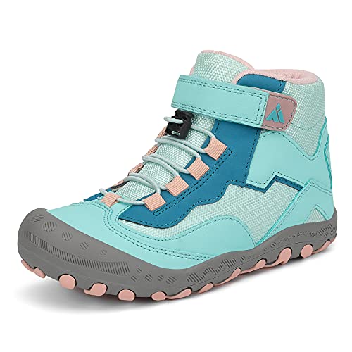 Mishansha Kids Water Resistant Hiking Boots, Boys Girls Anti Collision Anti-Skid Athletic Outdoor Adventure Trekking Shoes