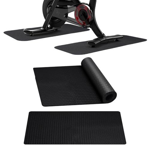 Stepwaver 2 Pack Double Non-Slip Workout Mat for Ellipse Leg Exerciser, 23.6" × 11.8" 0.2" Thick Ellipse Machine Mat, Exer...