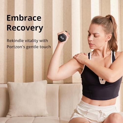 Portzon Weights Dumbbells with Neoprene Coating（Single）, 1LB-3LB Anti-Roll, Anti-Slip, Hexagonal Home Fitness Equipment fo...