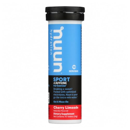 Nuun Energy: Cherry Limeade Electrolyte + Caffeine Tablets (6 Tubes of 10 Tabs)6