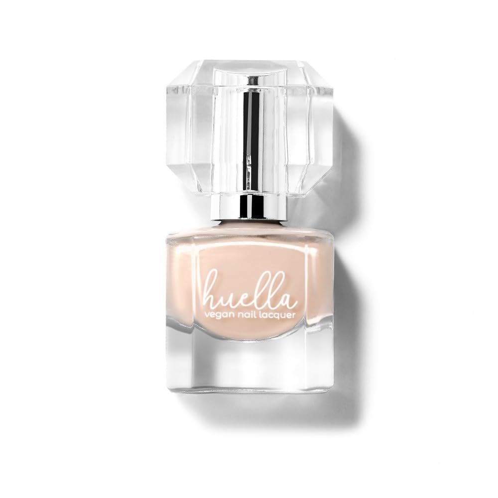 Huella Vegan Nail Polish, Clean Beauty, 15-Free & Cruelty-Free - Longwear, Glossy Finish, Chip-Resistant, Lacquer (Ballet Blanc)