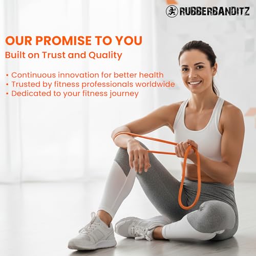 Rubberbanditz Pull Up Assist Resistance Bands Heavy Duty Loop Exercise Workout Bands for Powerlifting, Mobility, and Stret...
