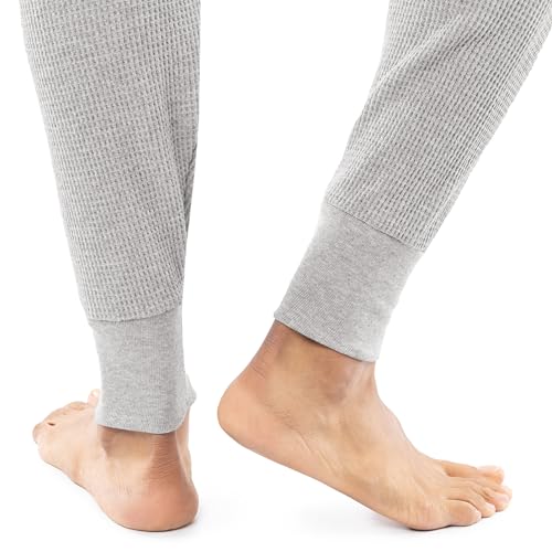 Indera Men's Heavyweight Cotton Waffle Long Johns Thermal Underwear Bottom