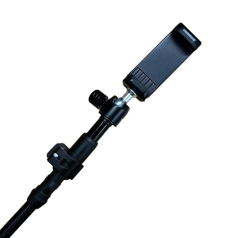 Aluminum Trekking Pole Camera Adapter – Converts Hiking Pole Tip to 1/4" Mount – Compatible with 360 Cameras, GoPro, DJI, ...