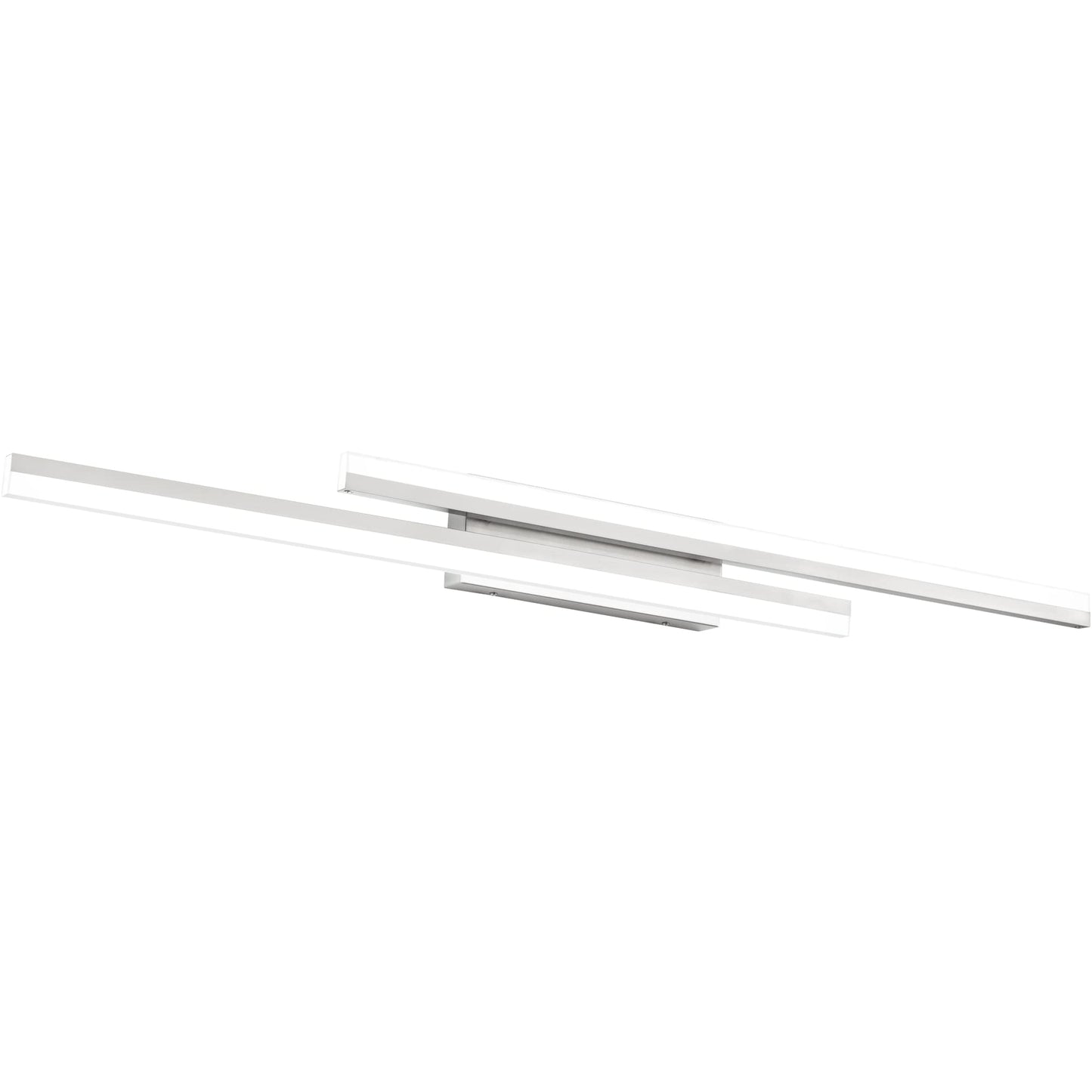 Presde 48In Dimmable Led Bathroom Vanity Light Fixture, Brushed Nickel, Cold White 6000K, Modern Design Over Mirror Lighting