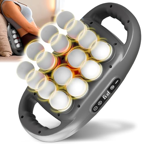 Binxalin 16 Head Massage Gun Deep Tissue, Percussion Massager for Muscle Relief, 9 Speeds & 9 Intensities Muscle Massage G...