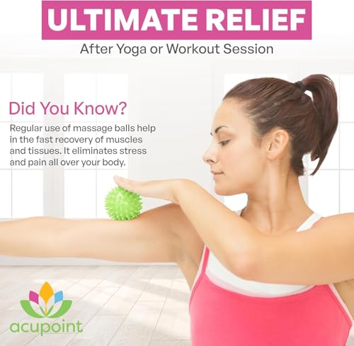 Acupoint Massage Ball Therapy Set for Muscle Knots and Post-Workout - Physical Therapy Balls, Trigger Point & Yoga Therap...