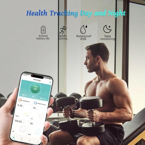 Smart Ring for Women Men,Fitness Tracker Ring with Heart Rate, Sleep Monitoring, Blood Oxygen, Step Counting for iOS and A...