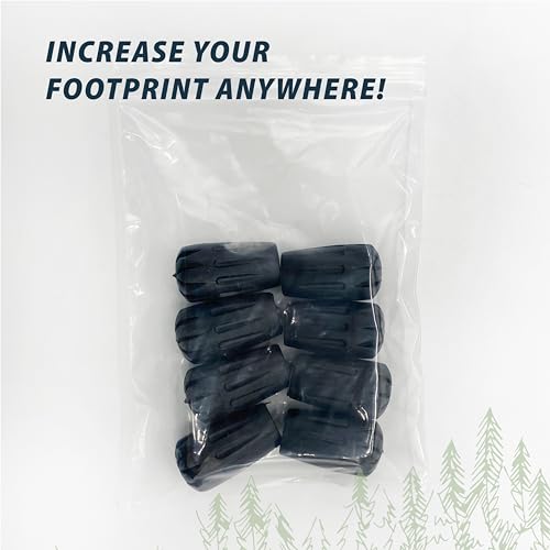 TREKOLOGY Trekking Pole Tips - Walking Sticks Replacement Tip Protectors - 11mm Hole Diameter - Fit Most Standard Hiking P...