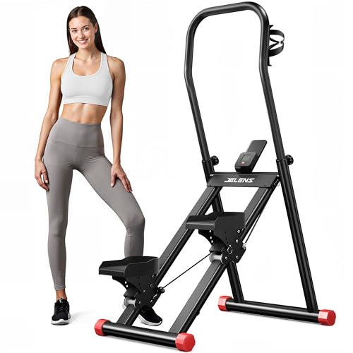 Stair Stepper for Home Gym Exercise, Compact Folding Cardio Stair Climber for Full-Body Workout, Vertical Climber Machine,...