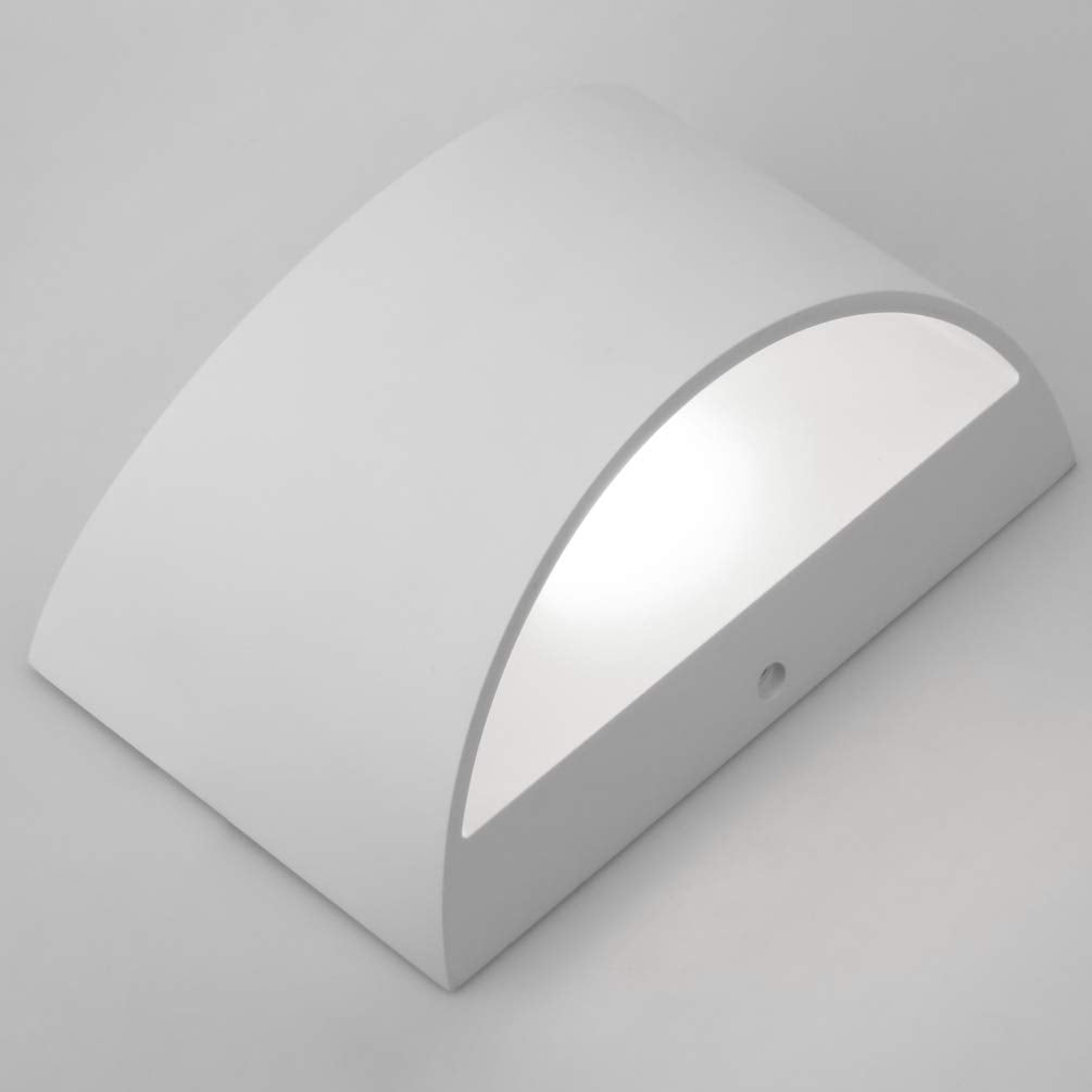Aipsun Led Wall Sconce Set Of 2, Hardwired Aluminum Lights, Up & Down Mount, Cool White 6000K, For Living Room & Bedroom
