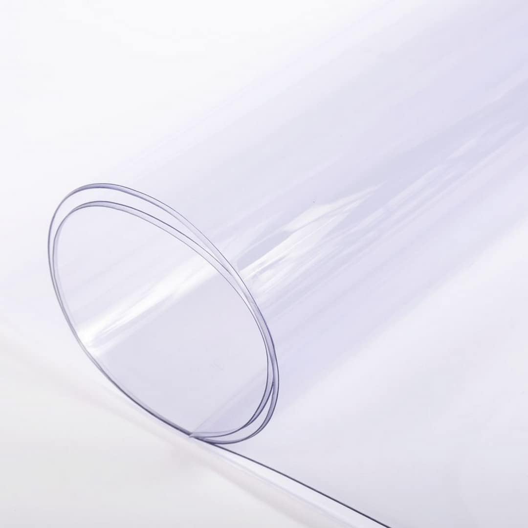 Farm Plastic Supply - Clear Vinyl Sheeting - 15 Mil - (4'6" x 10') - Vinyl Plastic Sheeting, Clear Vinyl Sheet for Storm Windows, Covering, Protection, Tablecloth Protector