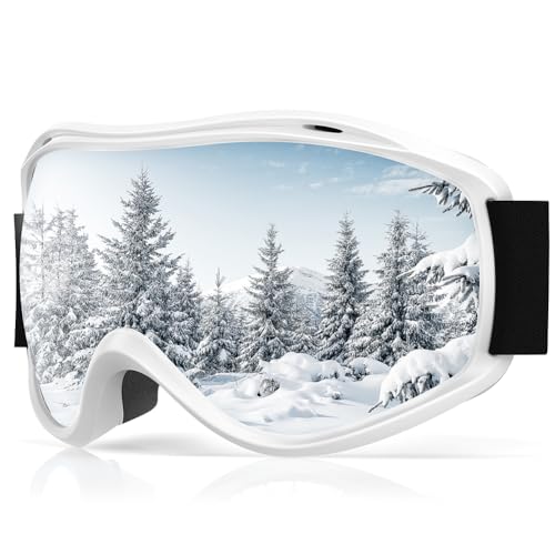Occffy Ski Goggles Windproof Snowboard Goggles OTG Helmet Compatible Skiing Over Glasses Anti Fog UV400 for Mens Womens