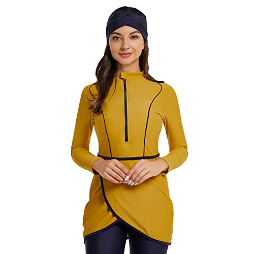seafanny Women Muslim Swimwear Long Sleeve Burkini Full Cover Hijab Modest Swimsuit