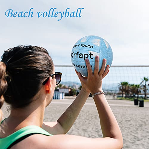 Volleyball - Beach Volleyball Official Game Ball Size 5 for Youth & Adults (Ages 8-12) - Soft Touch Waterproof for Indoor...