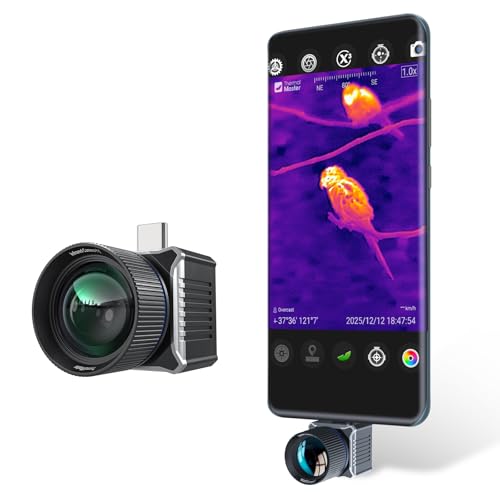 Thermal Master T2 Max - Birdwatching Thermal Camera for Android, 512x384 Super Resolution Thermal Monocular with 50Hz, 15m...