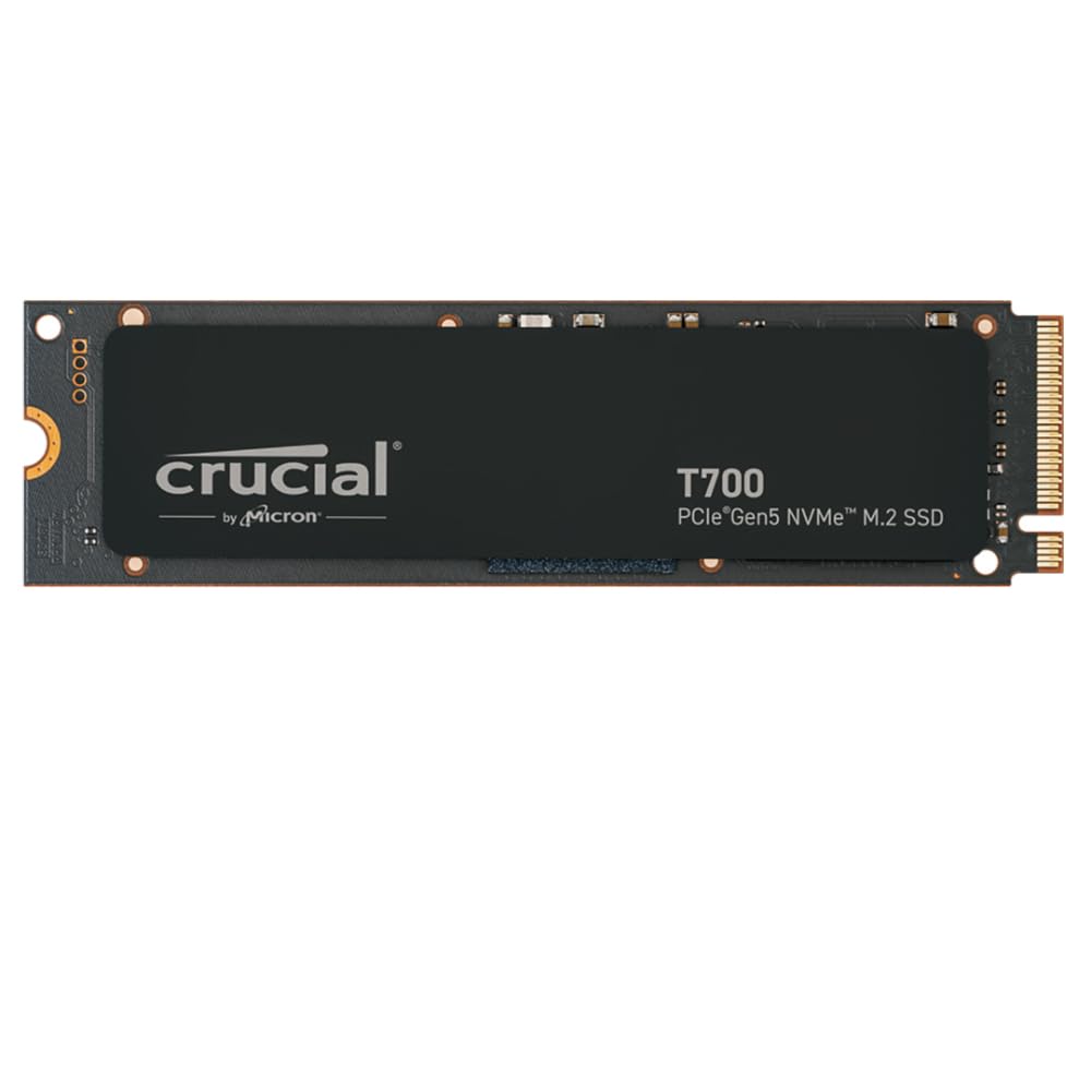 Crucial T700 2Tb Gen5 Nvme M.2 Ssd - Up To 12,400 Mb/S - Directstorage Enabled - Ct2000T700Ssd3 - Gaming, Photography, Video Edi