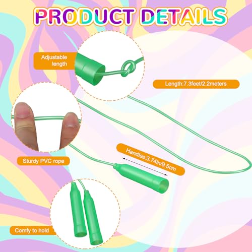 Poen 16 Pcs Detachable Hoop and Jump Rope Set Adjustable Exercise Hoop Skipping Rope Equipment for Fitness Teens Adults We...
