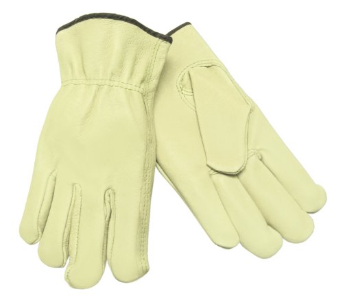 MCR Safety Gloves 3401XXXL Pigskin Leather Driver Gloves, XXX-Large, 1 Pair