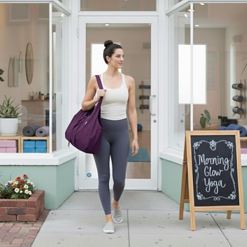 Yogiii Yoga Mat Bag | The ORIGINAL YogiiiTotePRO | Large Yoga Mat Bag or Yoga Mat Carrier with Side Pocket | Yoga Bag Fits...