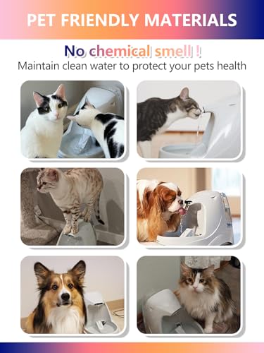 TOGGATH Cat Water Fountain Filter Compatible with PetSafe Drinkwell Platinum, Multi-Tier, Outdoor Dog, Everflow, Original ...
